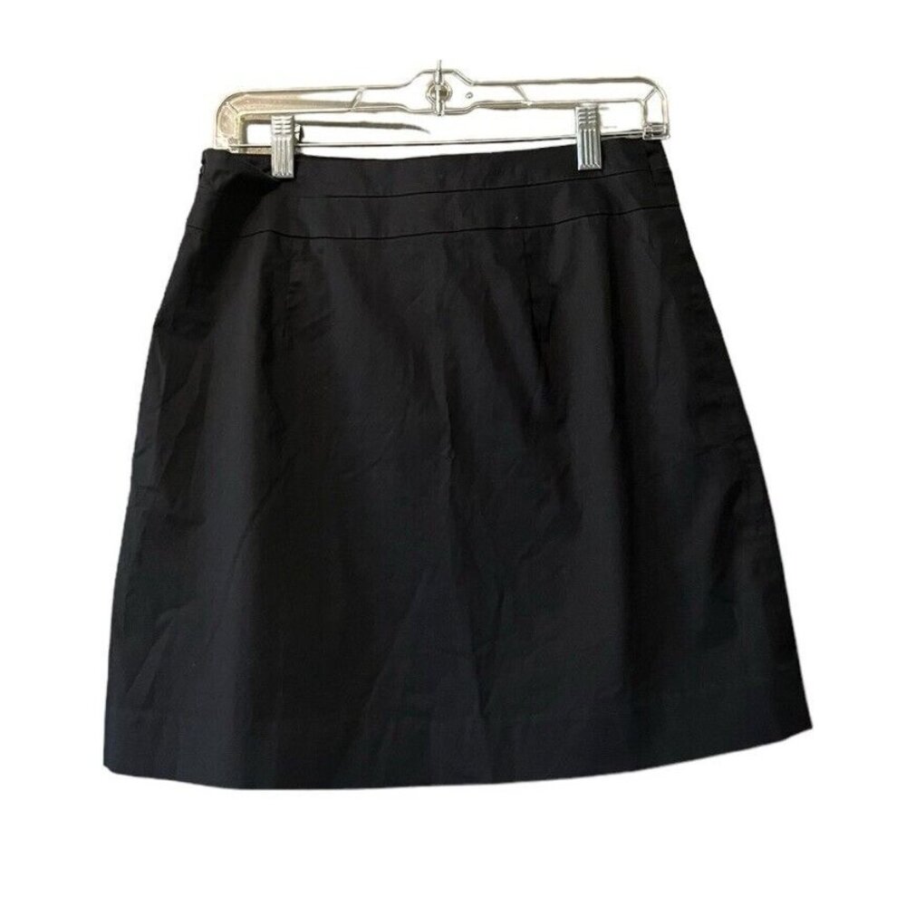 Banana Republic Skirt‎ Size 4 Stretch Black Preppy Business Casual Office Event - Picture 2 of 8
